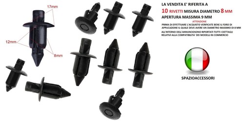 Rivetti clip scatto - 10,