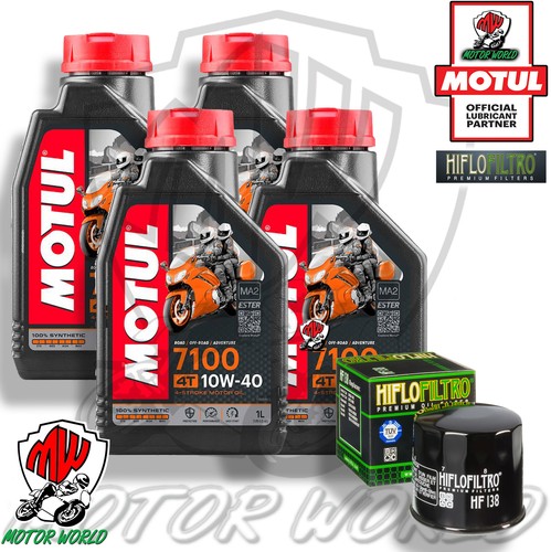 Kit tagliando motul 7100 10w40 - tagliando,